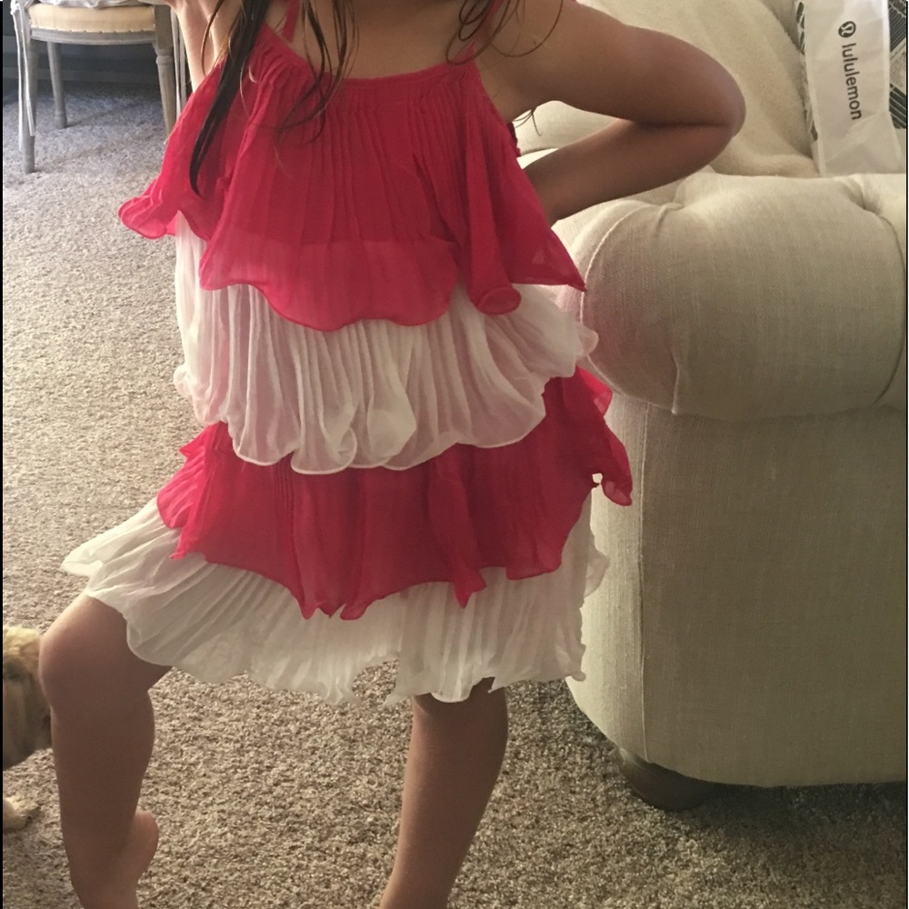 NWT Little Girls COMFY Ruffle Layered Dress ❤️ - Picture 2 of 8